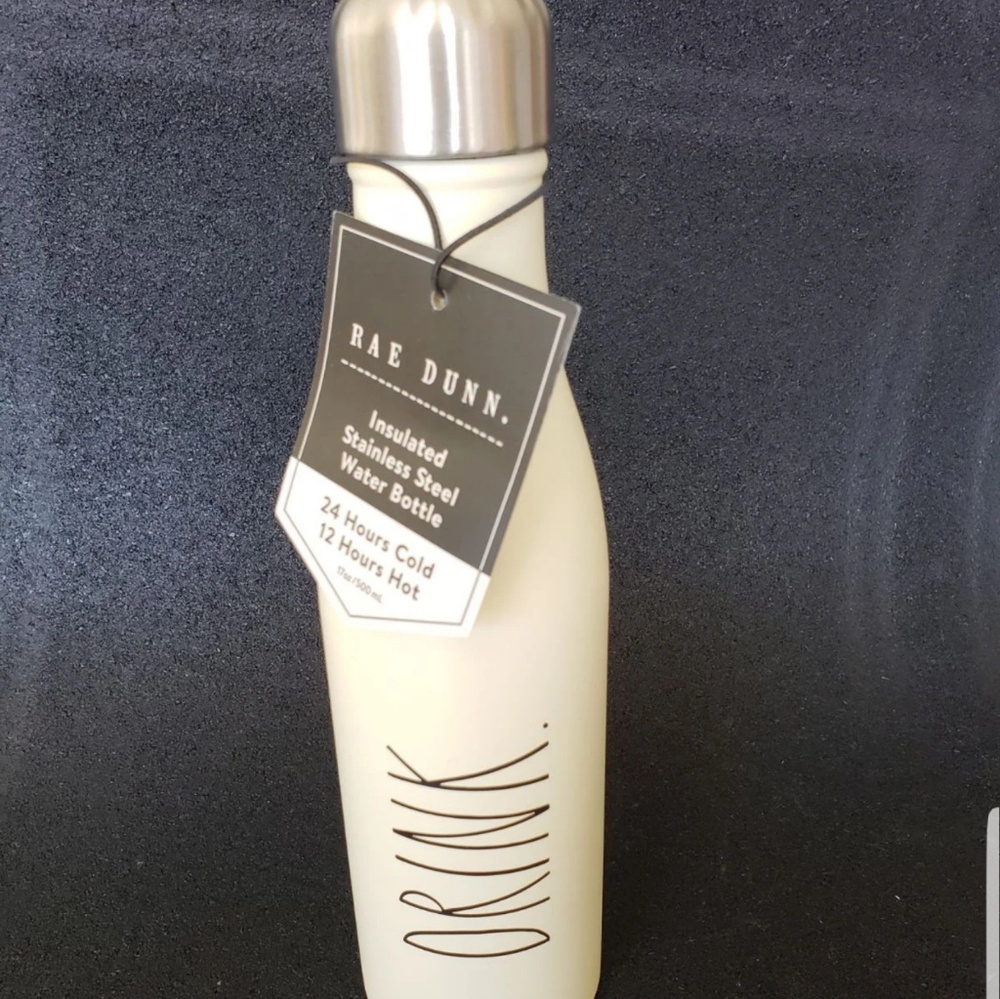 Rae Dunn DRINK Stainless Steel Bottle - Picture 1 of 3